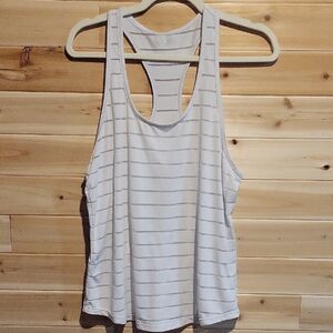ZYIA White Striped HAVANA Tank Top
